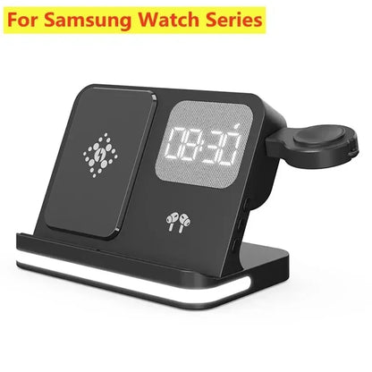 6-in-1 Fast Wireless Charger for iPhone, Watch & AirPods – Charging Stand