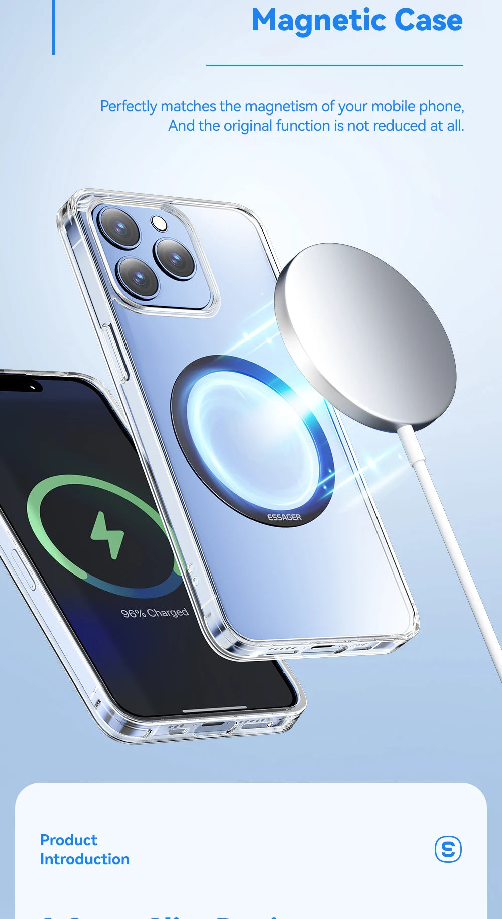 2PCS Magnetic Metal Rings for MagSafe – iPhone & Android Wireless Charger Plate