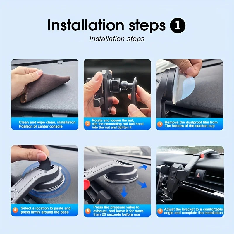 Universal Gravity Car Phone Holder for iPhone, Samsung, Xiaomi