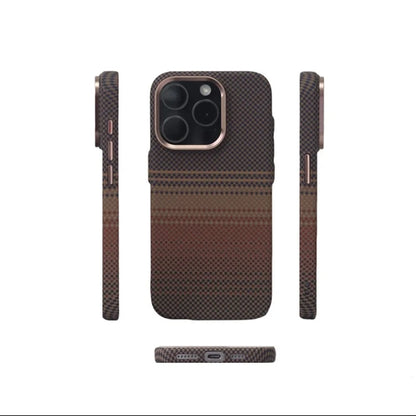 Luxury Carbon Fiber MagSafe iPhone Case – Shockproof, Matte, Wireless Charging
