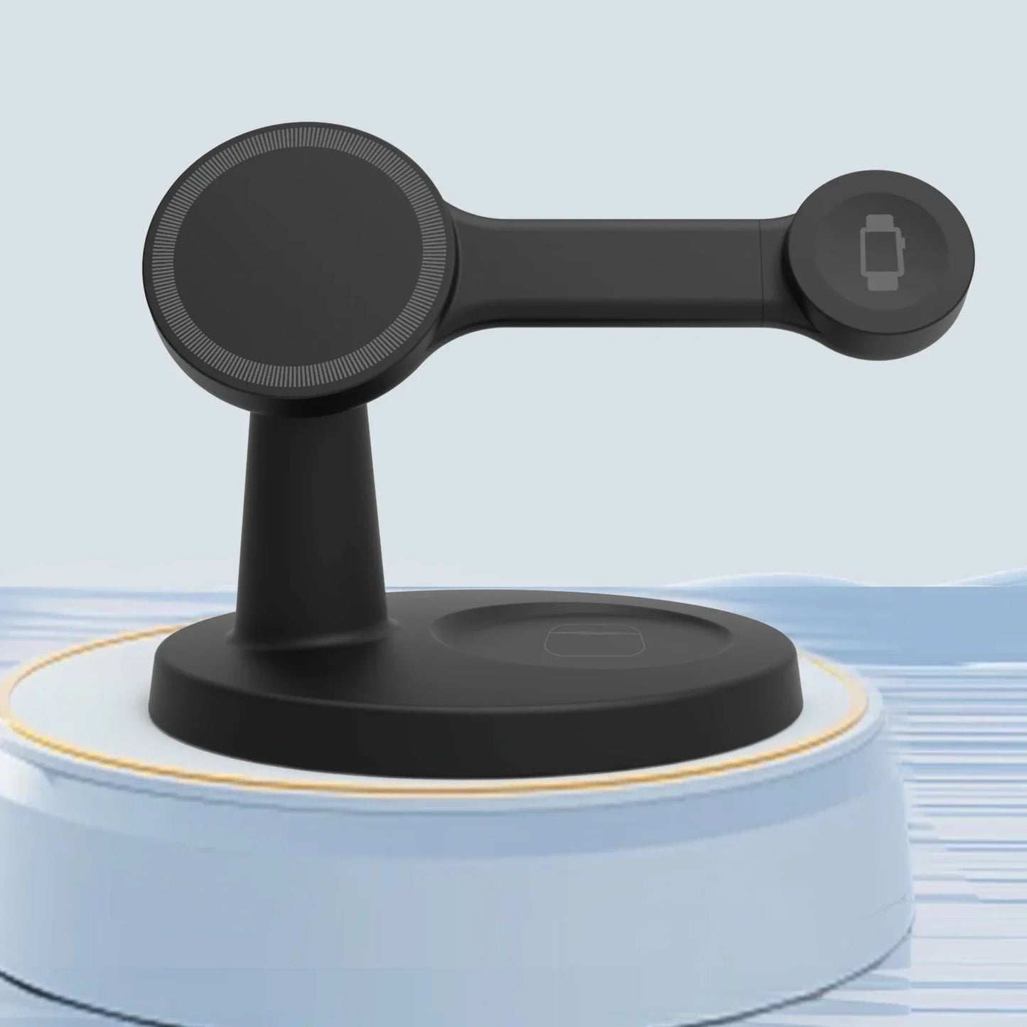 "3-in-1 Magnetic Wireless Charger for Magsafe iPhone, Apple Watch & AirPods – Fast Charging Station
