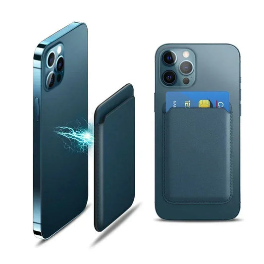 Luxury Magnetic Leather Wallet Case with Card Holder – Compatible with iPhone 11–15 & S23