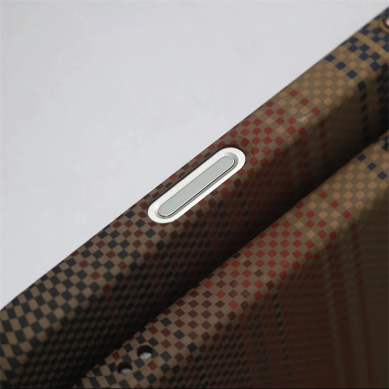 Luxury Carbon Fiber MagSafe iPhone Case – Shockproof, Matte, Wireless Charging