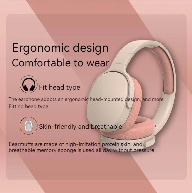 NEW 9D Wireless Bluetooth Over-Ear Headphones – Surround Sound with Mic & TF/AUX Support