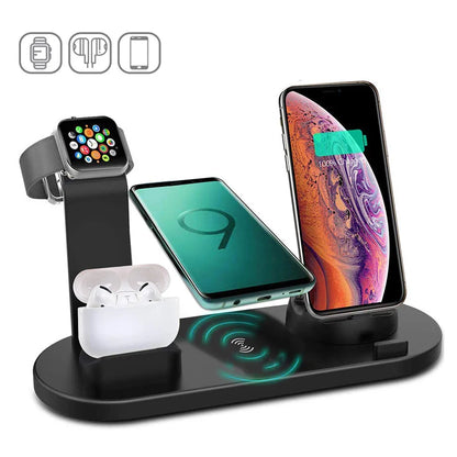 30W 7-in-1 Wireless Charging Stand for iPhone, Apple Watch, AirPods Pro
