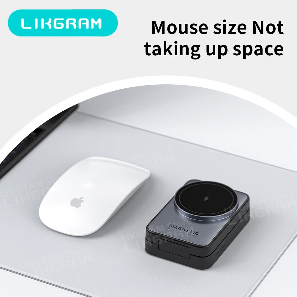 3-in-1 Magnetic Wireless Charger with Nightlight – MagSafe Compatible