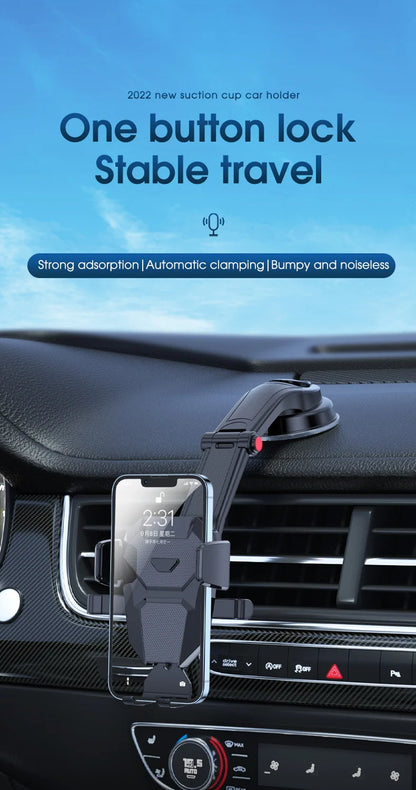 Universal Gravity Car Phone Holder for iPhone, Samsung, Xiaomi