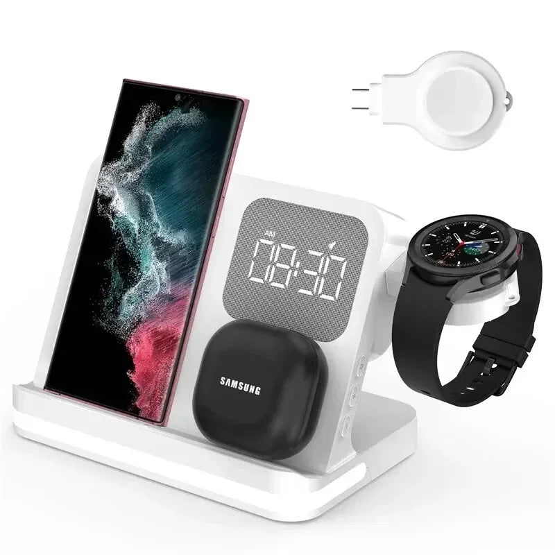 6-in-1 Fast Wireless Charger for iPhone, Watch & AirPods – Charging Stand