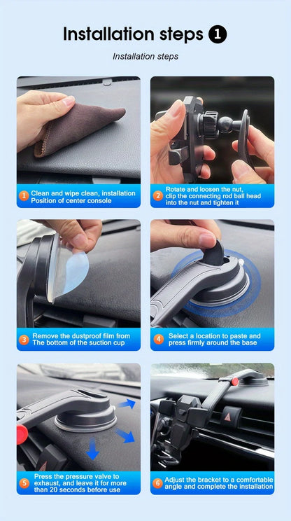 Universal Gravity Car Phone Holder for iPhone, Samsung, Xiaomi