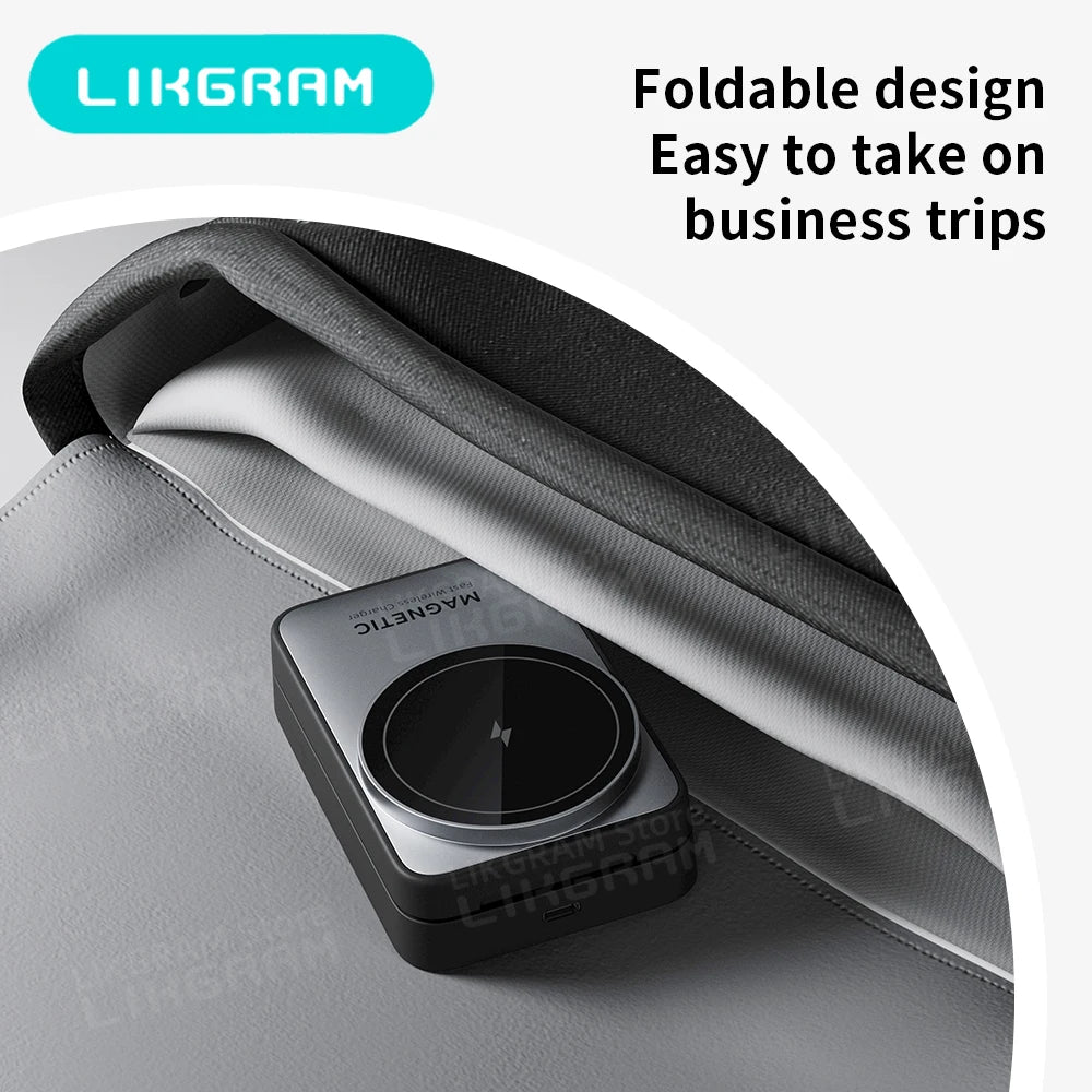 3-in-1 Magnetic Wireless Charger with Nightlight – MagSafe Compatible