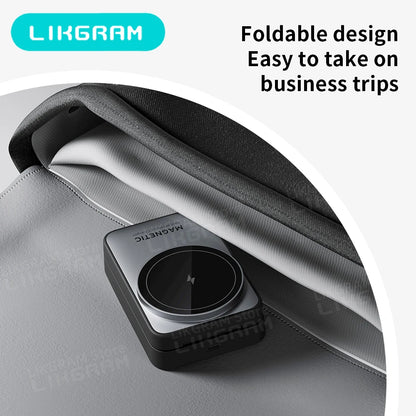 3-in-1 Magnetic Wireless Charger with Nightlight – MagSafe Compatible