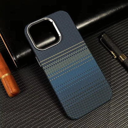 Luxury Carbon Fiber MagSafe iPhone Case – Shockproof, Matte, Wireless Charging