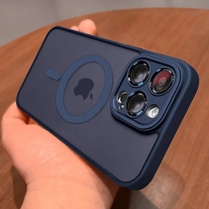 MagSafe Matte Armor Case – Wireless Charging for iPhone 11-16 Pro/Max