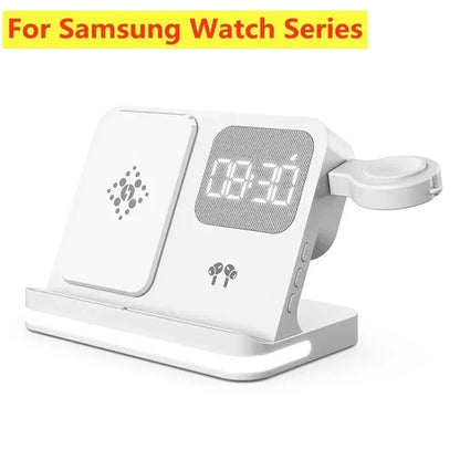 6-in-1 Fast Wireless Charger for iPhone, Watch & AirPods – Charging Stand