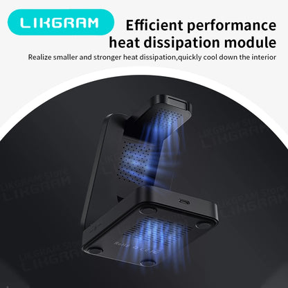 3-in-1 Magnetic Wireless Charger with Nightlight – MagSafe Compatible