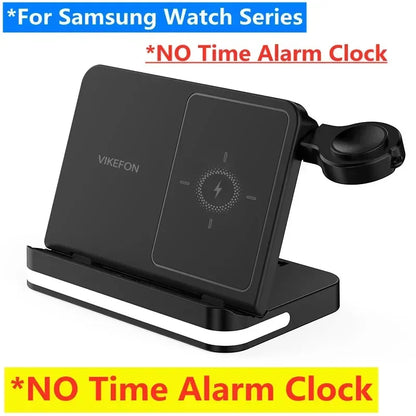 6-in-1 Fast Wireless Charger for iPhone, Watch & AirPods – Charging Stand