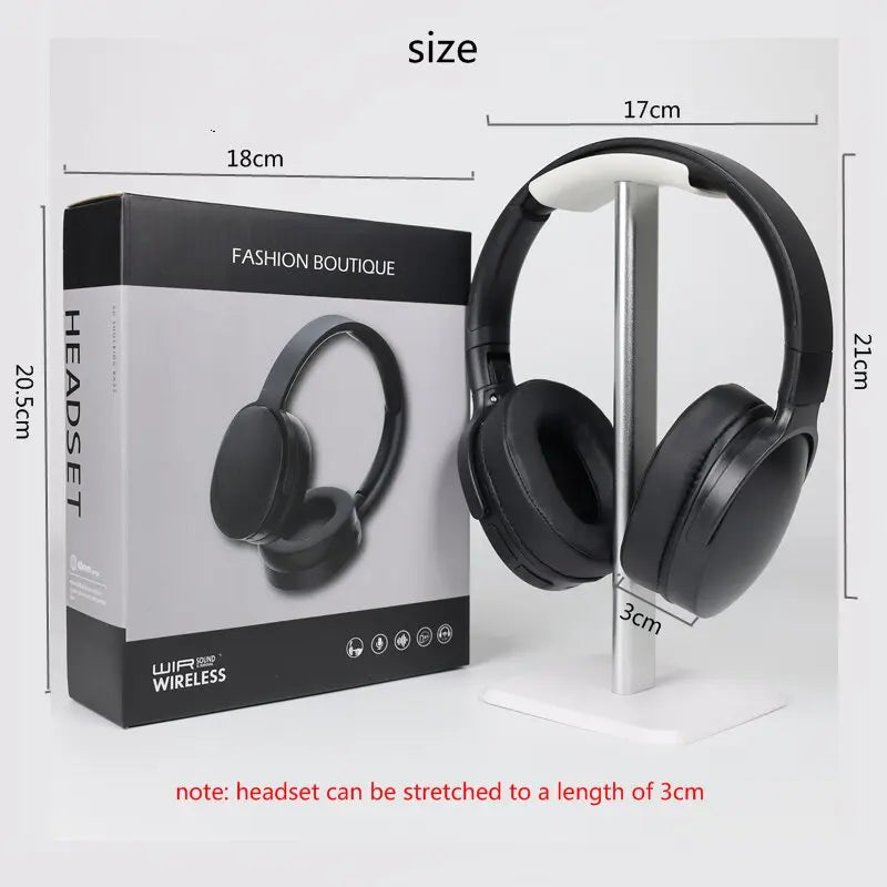 NEW 9D Wireless Bluetooth Over-Ear Headphones – Surround Sound with Mic & TF/AUX Support