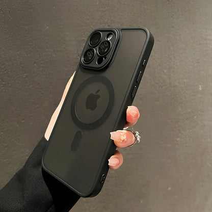 MagSafe Matte Armor Case – Wireless Charging for iPhone 11-16 Pro/Max