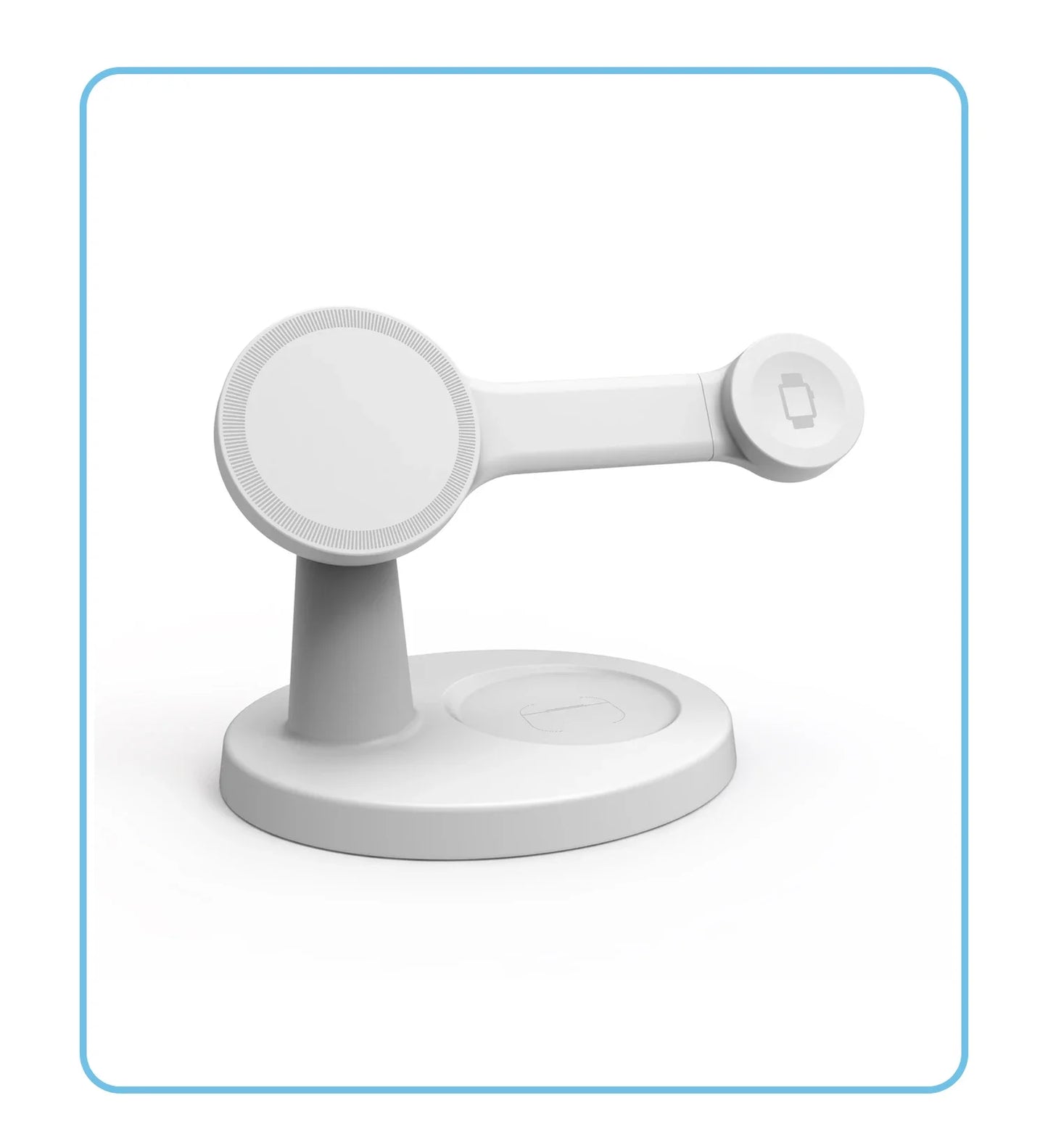"3-in-1 Magnetic Wireless Charger for Magsafe iPhone, Apple Watch & AirPods – Fast Charging Station