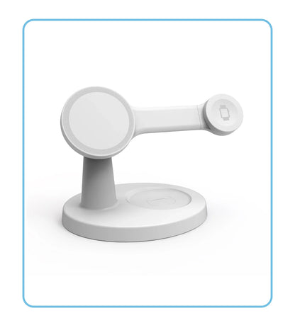 "3-in-1 Magnetic Wireless Charger for Magsafe iPhone, Apple Watch & AirPods – Fast Charging Station